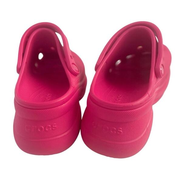 CROCS BAE PLATFORM CLOG SANDALS DRAGON FRUIT SZ 8 ULTRA CONTOURED OUTSOLE ICONIC - Picture 4 of 16